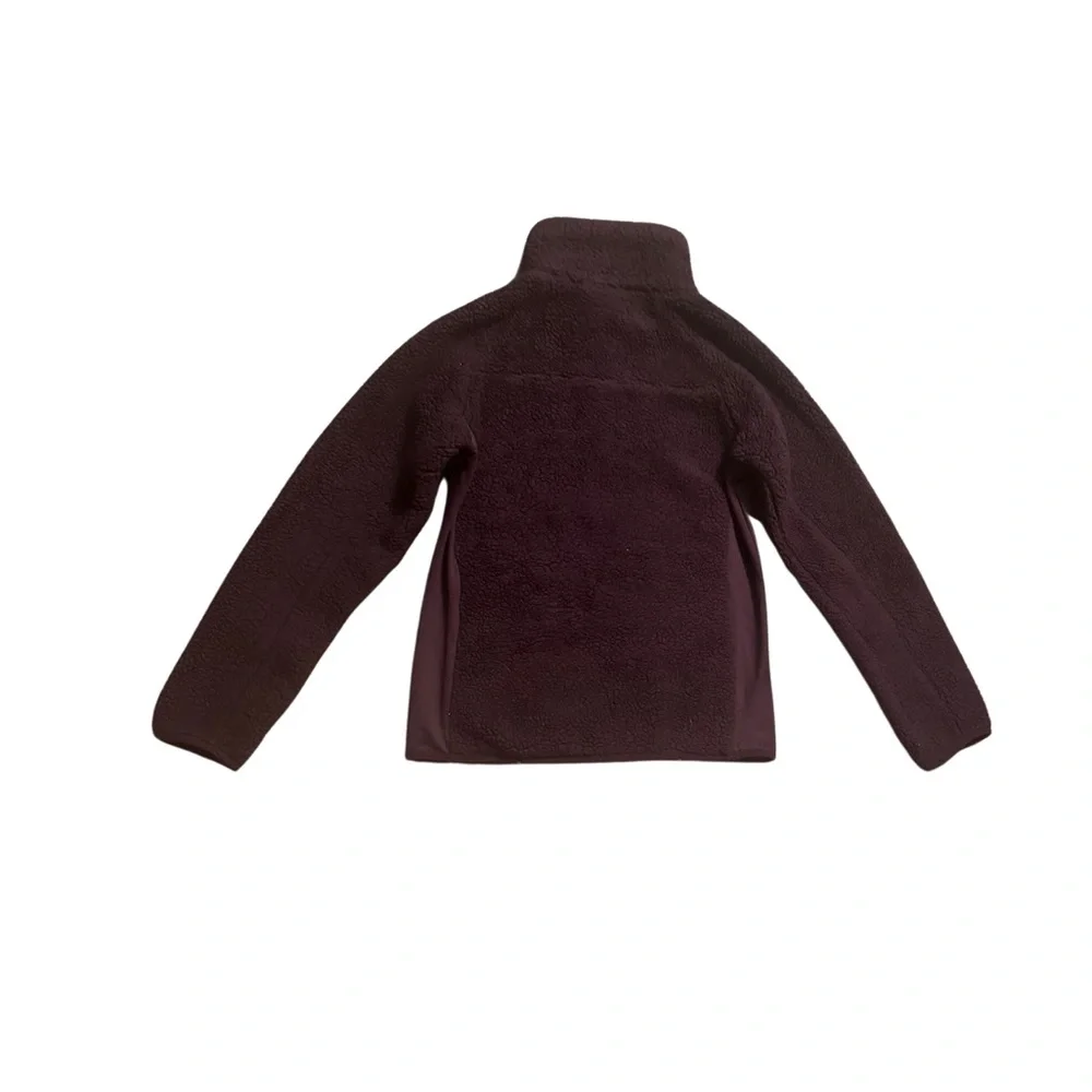 Columbia women’s purple fleece Sherpa zip up jacket size medium - Picture 4 of 5